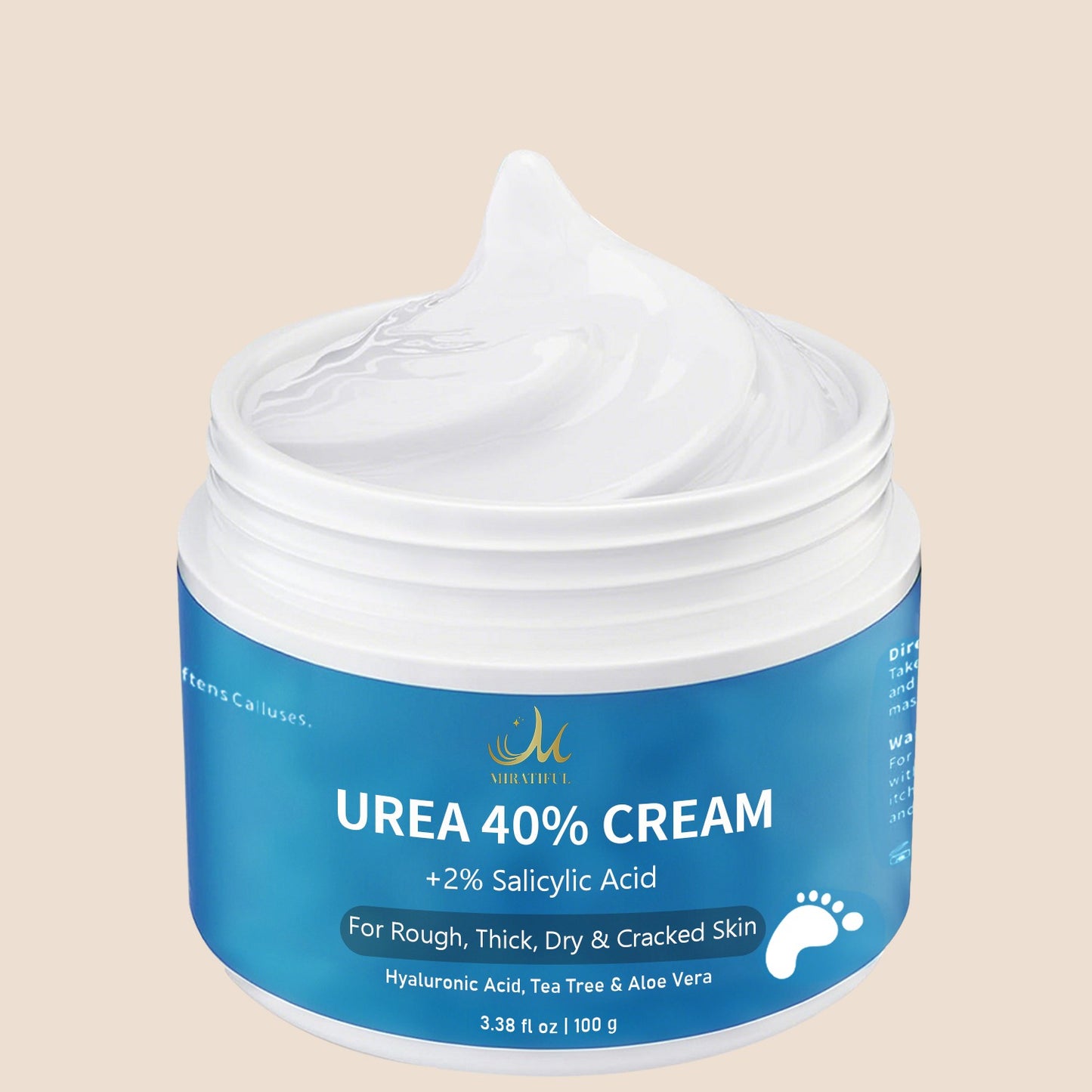 Urea Cream 40% For Feet plus Moisturizing Gel for Dry Skin 2% Salicylic Acid
