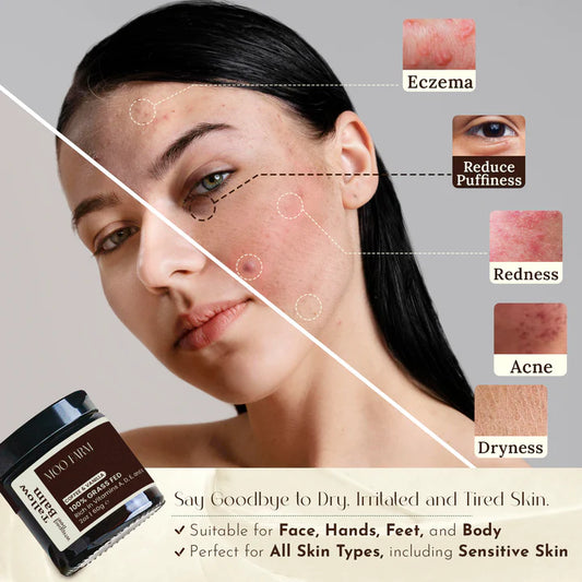 Coffee & Vanilla Beef Tallow Balm - Organic Grass Fed - Moisturizing Skin Care