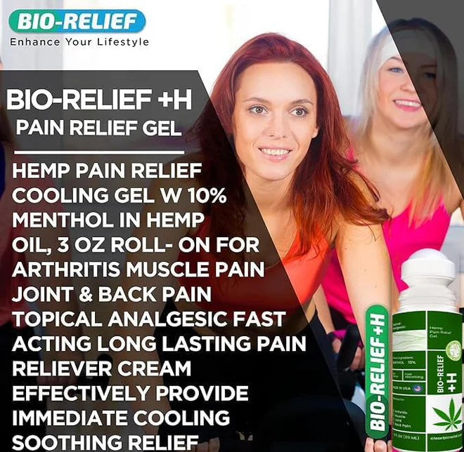 BIO-Relief +H Pain Roll On Menthol & Hemp