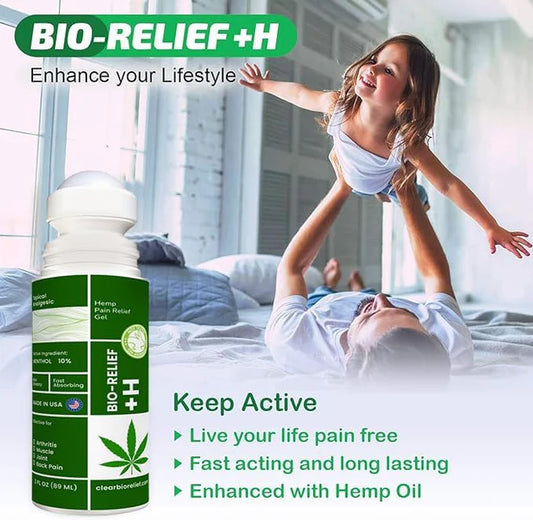 BIO-Relief +H Pain Roll On Menthol & Hemp