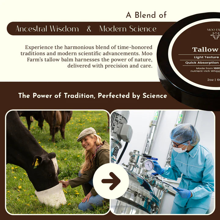Coffee & Vanilla Beef Tallow Balm - Organic Grass Fed - Moisturizing Skin Care